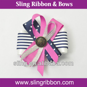 Printed Ribbon Hair Bows