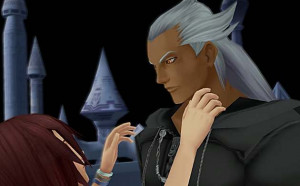 Young Xehanort has yellow eyes because he hasn't merged with Terra yet ...