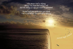 Flying Quotes Water fall flying pamela quote