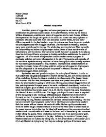 macbeth essay quotes ambition