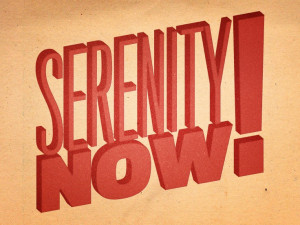 Seinfeld Quote Print - Serenity Now - 5x7. $10.00, via Etsy.