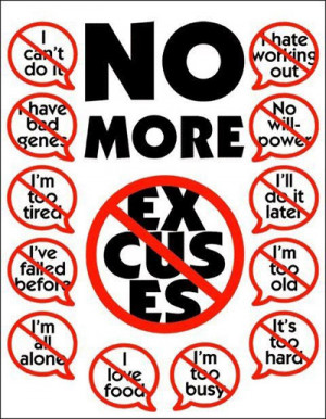 No Bullshit Quotes Excuse quotes