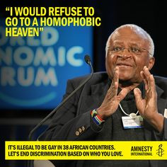 ... , Archbishop Desmond, Inspiration People, Homophobic Law, Lgbt Quotes