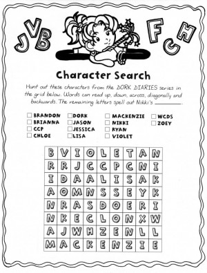 Dork Diaries Character Search