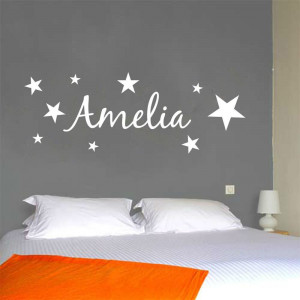 Customer-made-personalized-name-with-stars-WALL-DECOR-ART-DECAL ...