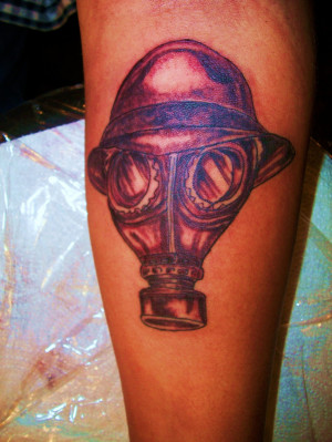 Gas Mask Tattoo Pleted