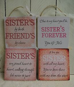 Details about handmade plaque sign gift present sister sayings quotes ...