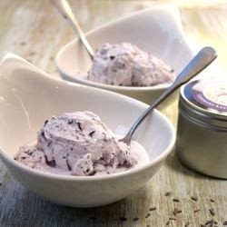 Lavender dark chocolate chip ice cream