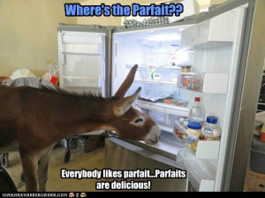 what else has layers? Parfaits! Everybody likes parfaits! Parfaits ...