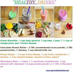 Healthy Drinks from fruit and vegetables