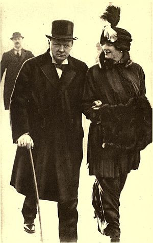 Mr. and Mrs. Winston Spencer Churchill. (Photo credit: Wikipedia)