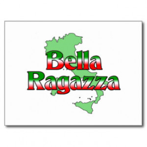 Bella Ragazza (Beautiful Italian Girl) Postcards