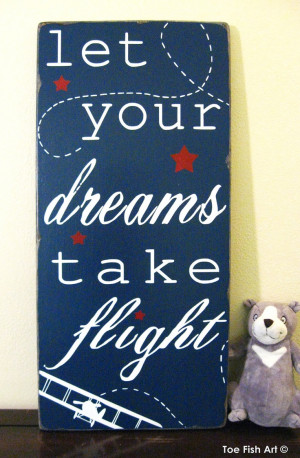 Let Your Dreams Take Flight - Inspirational Quote - Typography Word ...