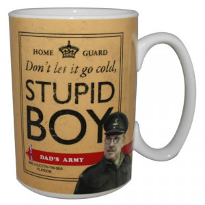 Official Dad's Army Mug, Stupid Boy, Pike & Mainwaring, Gift Boxed