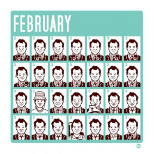 Bill Murray Groundhog Day Calendar | haha haha