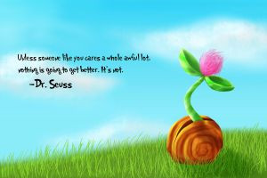 Dr Seuss Quotes Lorax Unless Someone Like You 