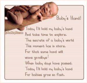 Babys hands poem Facebook Graphic