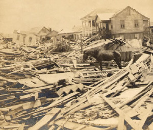 Hurricane Aftermath 1900 Galveston Texas