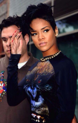 Rihanna|mohawk