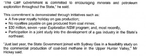 The Government clearly expected some gas production from the coal ...