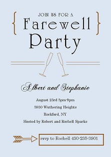 going away party invitation invitations and announcements
