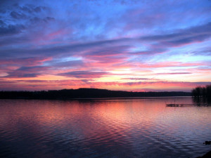 Morning Sunrise Rainy Lake