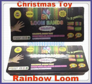 Rainbow Loom Bracelet Colorful Rubber Band Silicone LOOM BANDS the ...