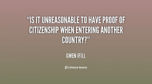 Is it unreasonable to have proof of citizenship when entering another ...