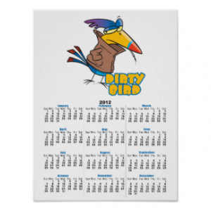 funny dirty bird naughty toucan cartoon posters