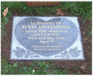 Gravestone Designs Painted designs or lettering