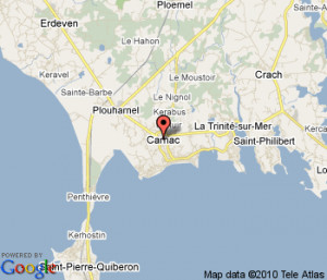 Carnac France Map