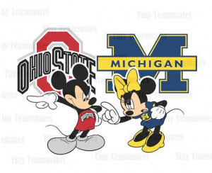 and Minnie Inspired House Divided - Ohio State Buckeyes vs Michigan ...