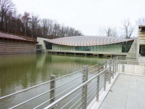 The Lower Pond at Crystal Bridges Museum of American Art.