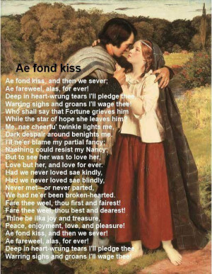 Ae fond kiss by Robert Burns
