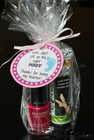 Nail polish and foot lotion make a great back to school gift for ...