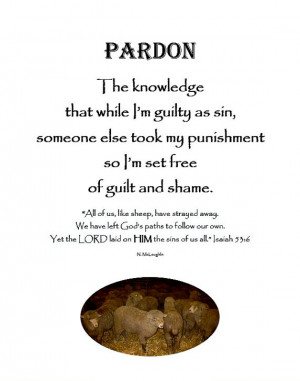 Pardon Bible quotes religious sayings motivational prints pictures ...