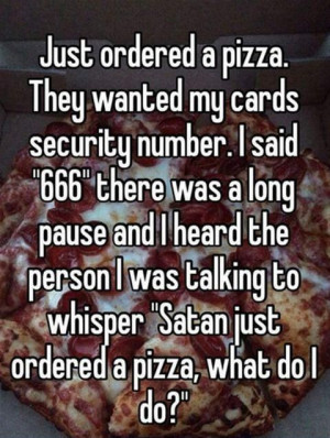 The devil's pizza - Humour Spot