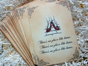 Wizard Of Oz Ruby Slippers Double Sided Notecards by ifiwerecards, $16 ...