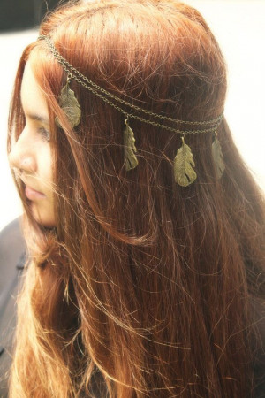 Wedding - Chain Headpiece Headband Hair Piece Bohemian Hipster Boho ...