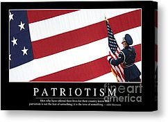 Patriotic Sayings Canvas Prints - Patriotism Inspirational Quote ...