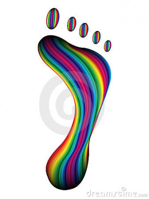 Texture Human Footprint