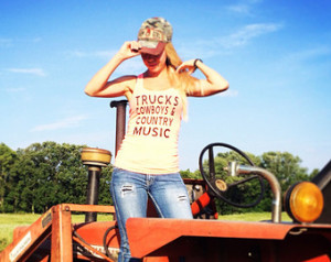 Trucks, Cowboys and Country Music T ank, Country Girl Tank Apparel T ...