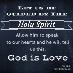 Five Favorites (Vol 1): Pope Francis Quotes on the Holy Spirit