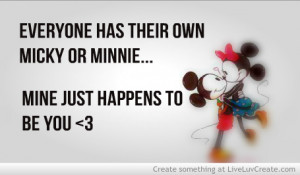 Mickey and Minnie Love Quotes