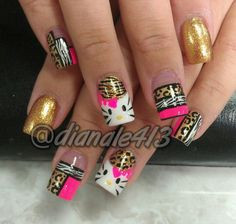 ... hello #kitty #animalprint #cheetah #leopard #zebra #pink #gold #