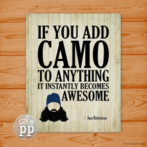 Duck Dynasty Jase Robertson Funny Quote Typographic Art Print 