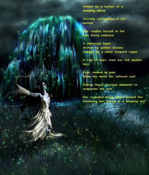 Weeping willow woman Image
