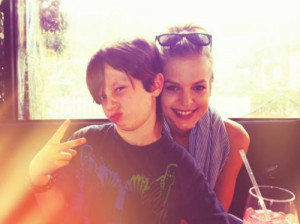 Kirsten Storms and a fan attending the NBC Soap Fan Fest at Universal ...