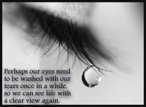 Showing Gallery For Tears In Eyes Quotes