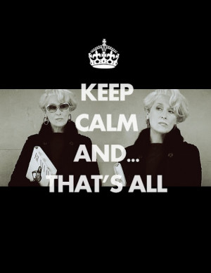 Keep Calm and That's All